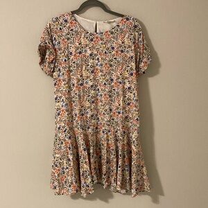 Entro Cream Tan Ruffled Sundress